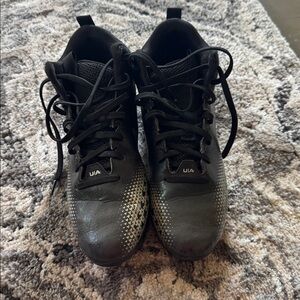 Under Armour Black and White Athletic Shoes